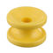12kv 플라스틱 도넛 절연체 10mm 못 둥근 모서리 노란색 보빈 전기 울타리 절연체 무게 12.8g