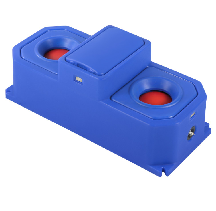 중력 충격 저항성 블루 가축 물 탱크 226L 용량 30-50L/min 흐름 속도