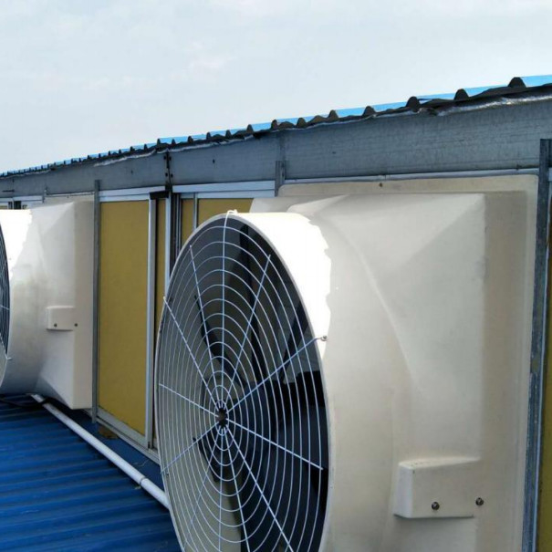 850W 48'6.4m3/h 공기 부피/W 및 IP55 보호 수준의 배기가스 팬