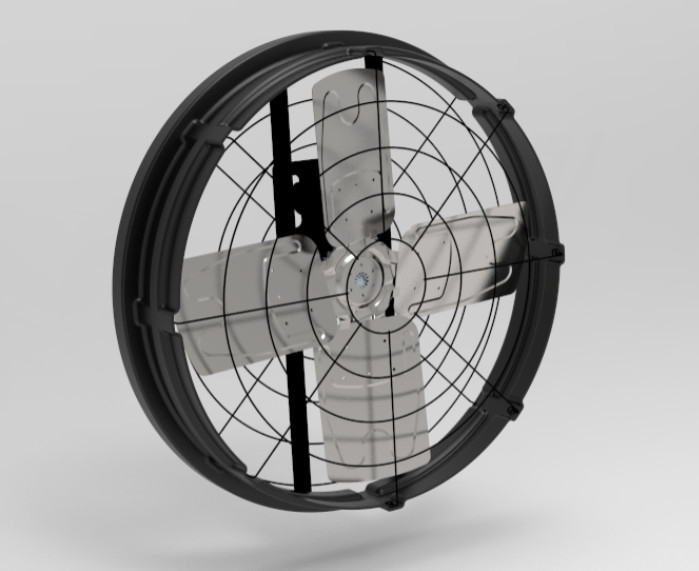 소음 ≤69dB의 축사 팬, 1122*1122*306mm 프레임 크기 및 300w 입력 전력
