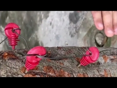 Black Electric Fence Post Insulators Ring Screw-In Wood Post Insulators