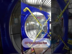 효율성 가축 환기 팬 DC 모터 조용한 작동 젤리화 철강 껍질