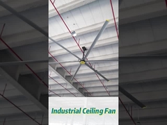 IP55 워크샵을 위해 14300m3 / min 공기 흐름과 6pcs 합금 산업 천장 팬