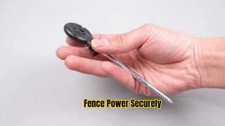 농장 울타리에 고성능 나사형 절연체 설치